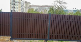 Купить распашные ворота из штакетника Домодедово, цена от 2775 руб.